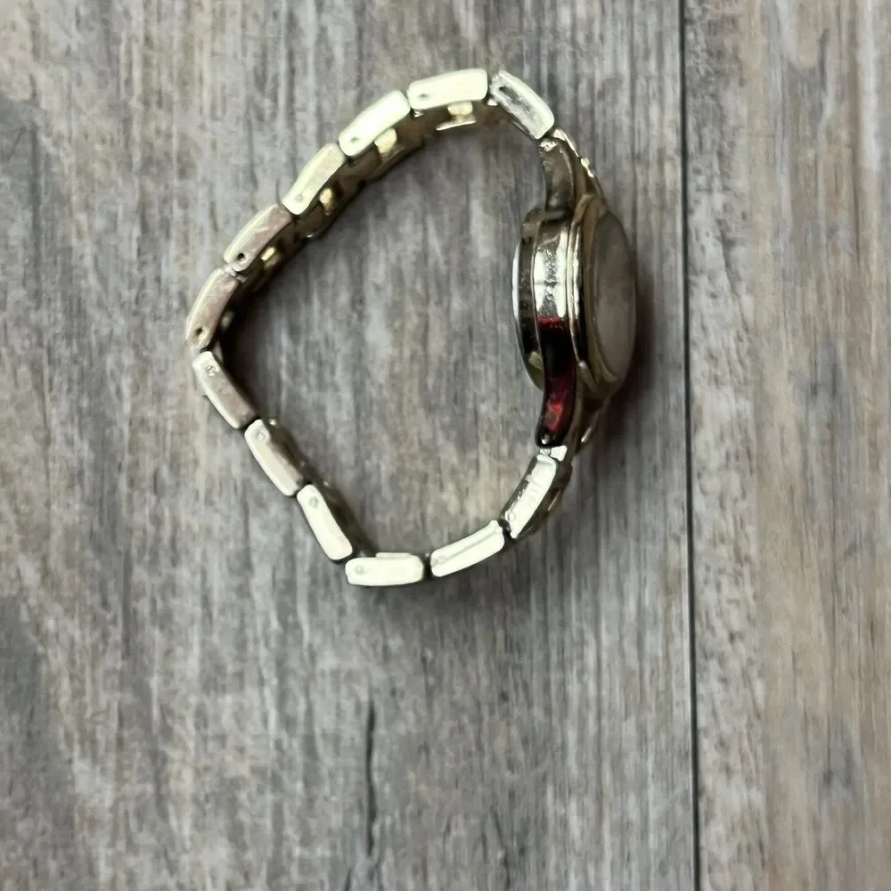 Vintage Gold Watch Women's Small Old Money Dainty Round Chain 90s Minimalist